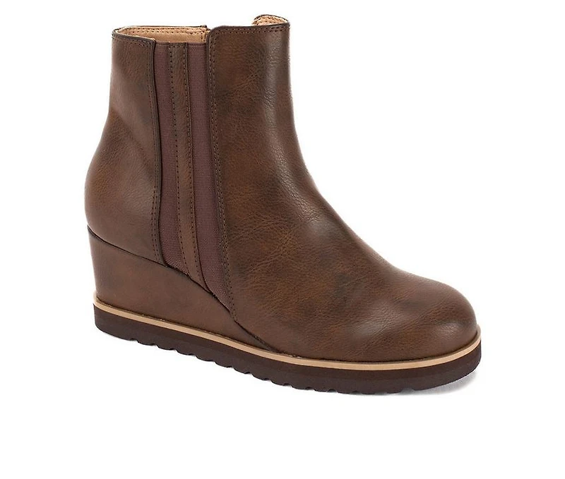 Yellow Box Ceffa Wedge Booties