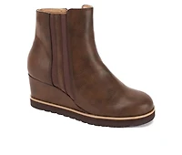 Yellow Box Ceffa Wedge Booties