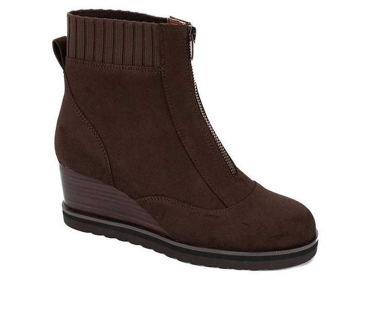 Women's Yellow Box Corado Wedge Booties