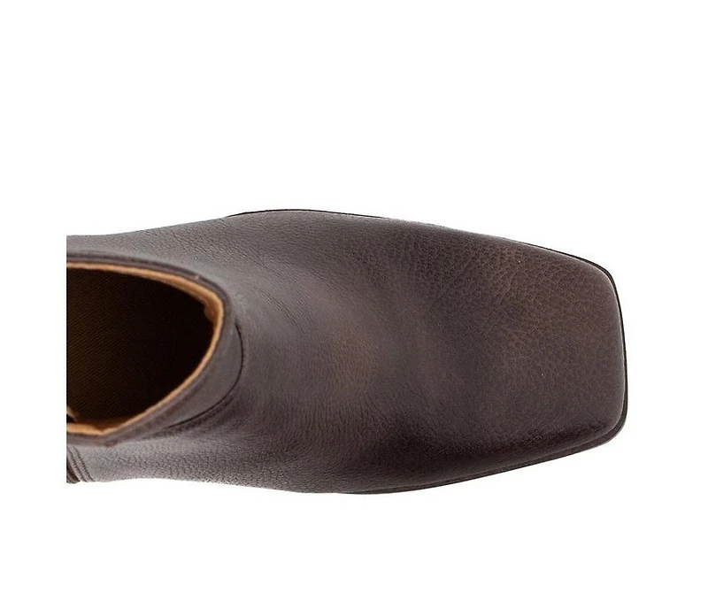 Women's Yellow Box Maora Low Calf Heeled Booties