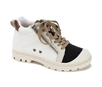 Women's Yellow Box Parrott High Top Fashion Sneakers