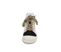 Women's Yellow Box Parrott High Top Fashion Sneakers