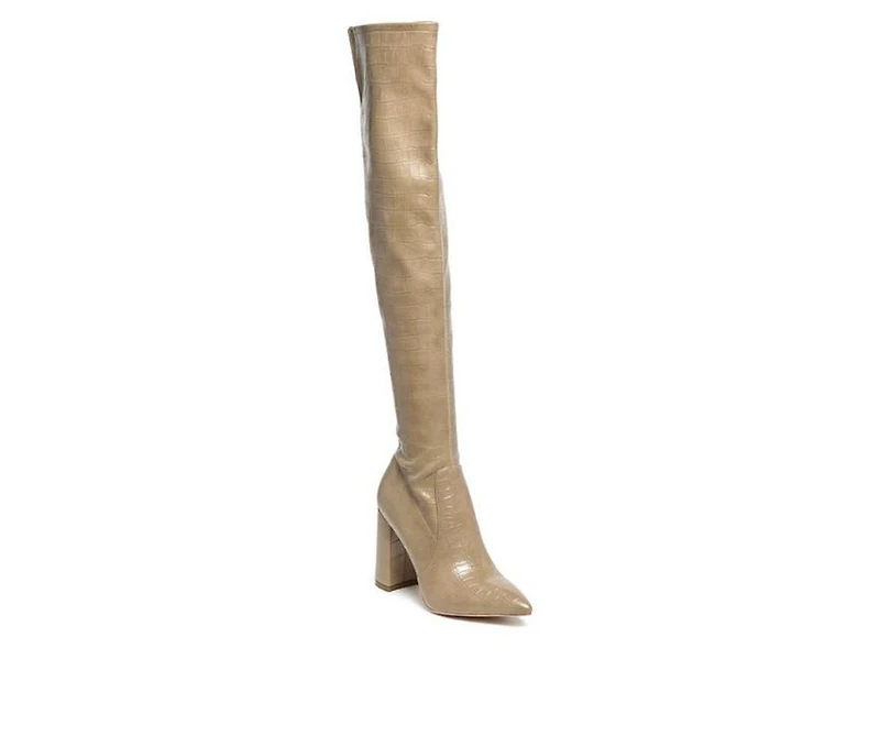 Women's London Rag Flittle Over The Knee Heeled Boots