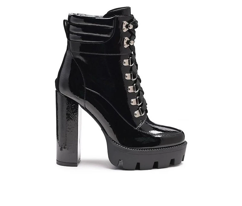 Women's London Rag Stopper Heeled Combat Booties