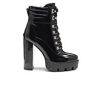 Women's London Rag Stopper Heeled Combat Booties