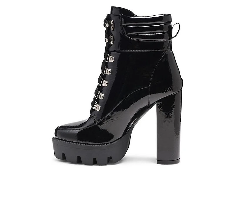 Women's London Rag Stopper Heeled Combat Booties