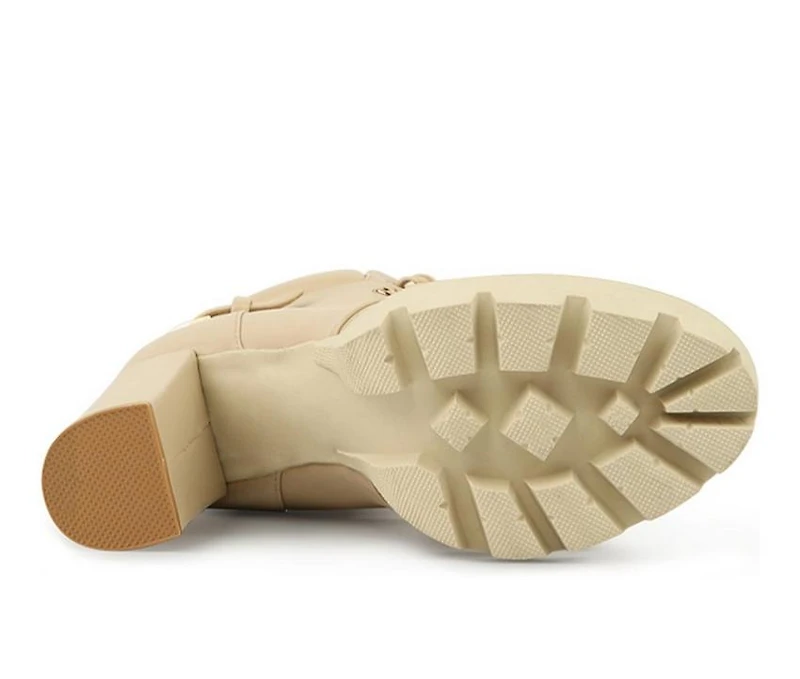 Women's London Rag Willow Heeled Lace Up Booties