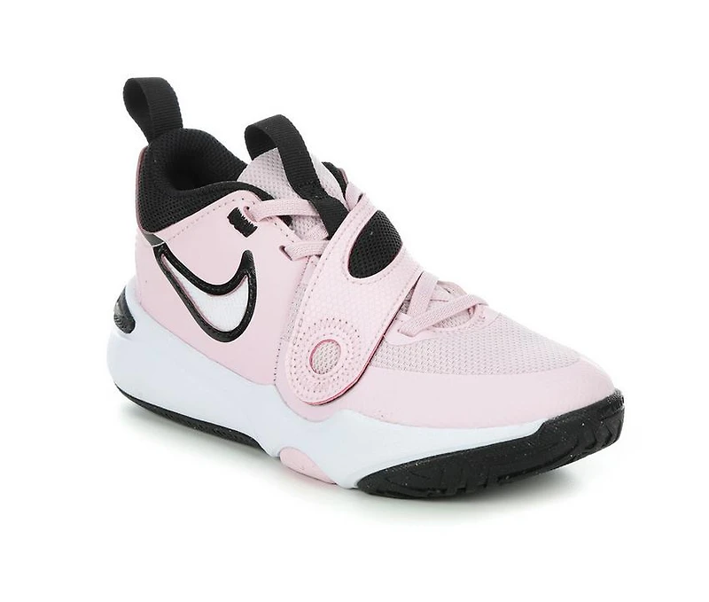 Girls' Nike Little Kid Team Hustle D11 Basketball Shoes
