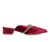 Women's Journee Collection Jewel Mules