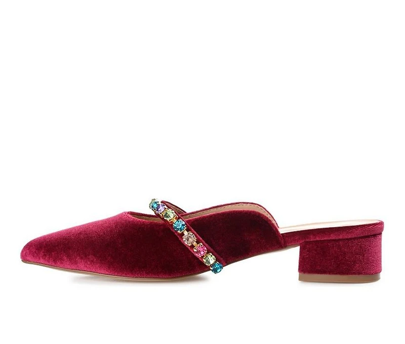 Women's Journee Collection Jewel Mules