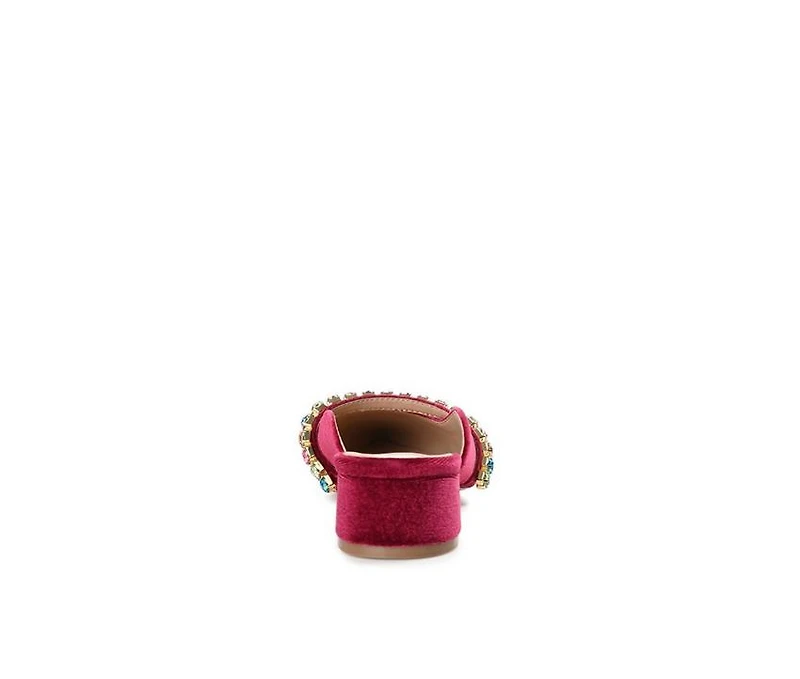 Women's Journee Collection Jewel Mules