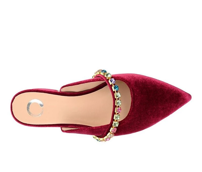 Women's Journee Collection Jewel Mules