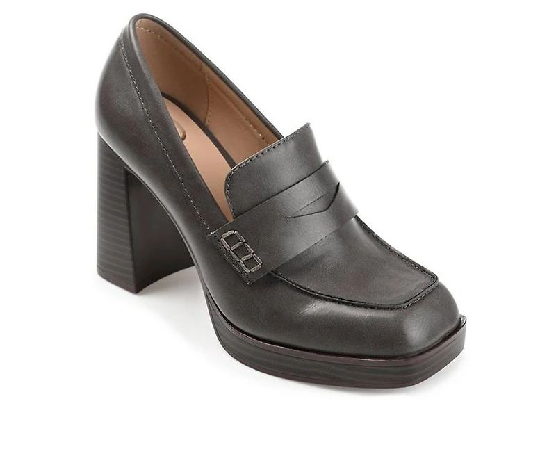 Women's Journee Collection Ezzey Block Heel Platform Loafers