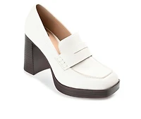 Women's Journee Collection Ezzey Block Heel Platform Loafers