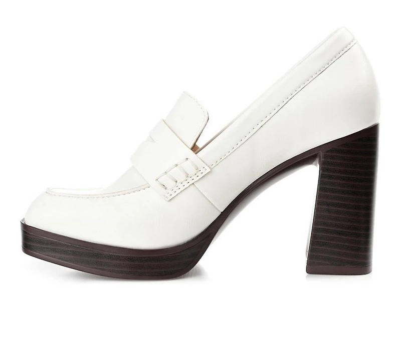 Women's Journee Collection Ezzey Block Heel Platform Loafers