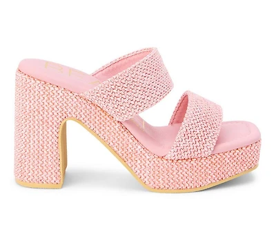 Women's Beach by Matisse Gem Block Heel Platform Sandals