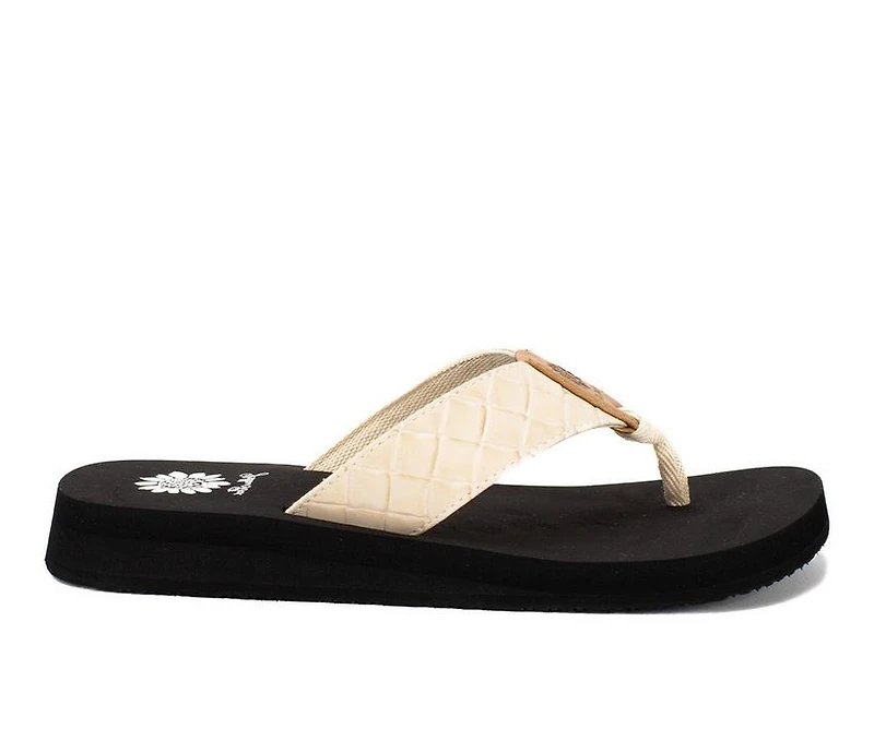Women's Yellow Box Flop Hop Flip-Flops