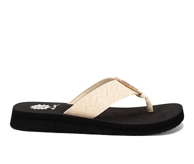 Women's Yellow Box Flop Hop Flip-Flops