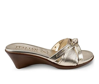 Women's Italian Shoemakers Avra Wedge Sandals