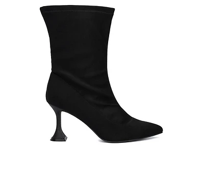 Women's Fashion to Figure Kia Wide Width Heeled Booties