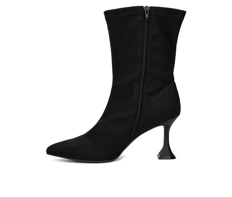 Women's Fashion to Figure Kia Wide Width Heeled Booties