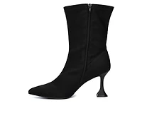 Women's Fashion to Figure Kia Wide Width Heeled Booties
