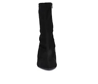 Women's Fashion to Figure Kia Wide Width Heeled Booties