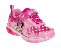 Girls' Disney Toddler & Little Kid Minnie Loves Polka Dots Light Up Sneakers