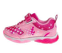 Girls' Disney Toddler & Little Kid Minnie Loves Polka Dots Light Up Sneakers