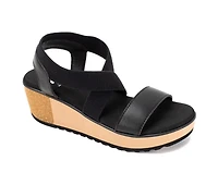 Women's Yellow Box Maldive Wedge Sandals