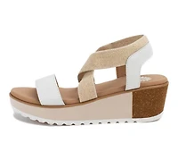 Women's Yellow Box Maldive Wedge Sandals