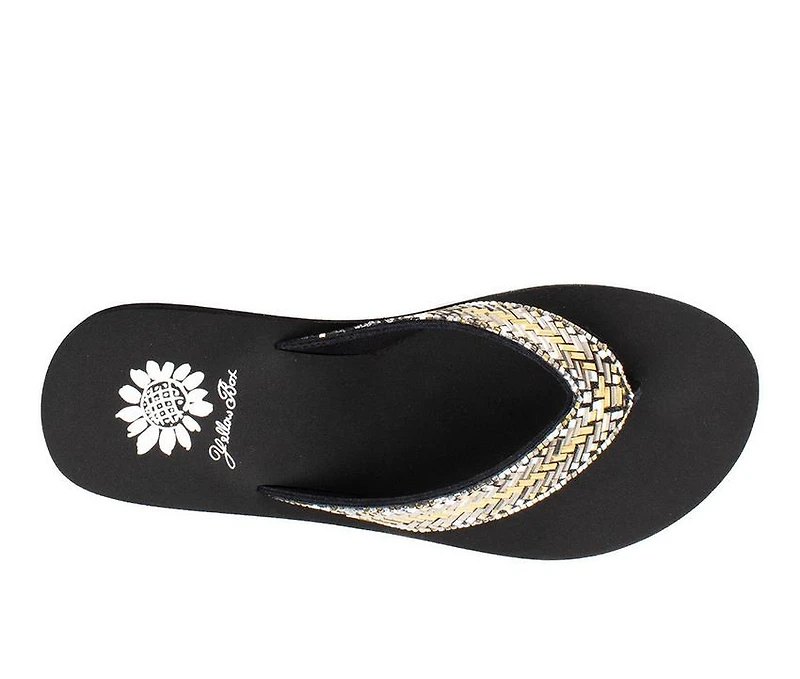 Women's Yellow Box Silvyn Flip-Flops