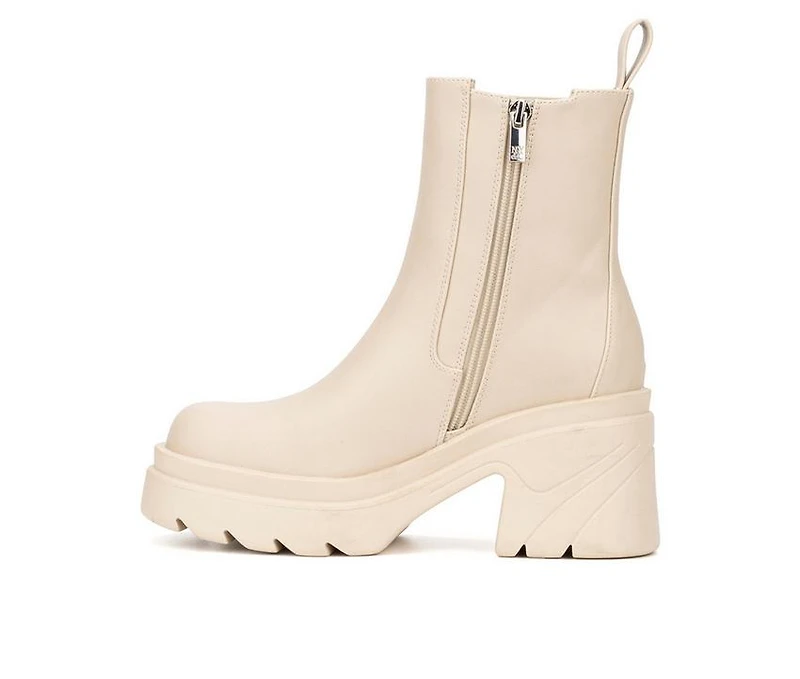 Women's New York and Company Tessa Heeled Chelsea Booties