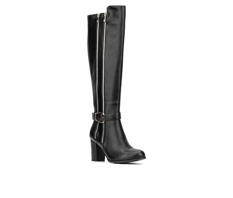 Women's New York and Company Andrina Knee High Heeled Boots