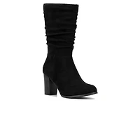 Women's New York and Company Amena Mid Calf Heeled Boots