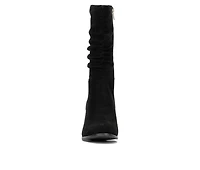 Women's New York and Company Amena Mid Calf Heeled Boots