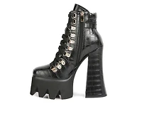 Women's London Rag Boogie Platform Lace Up Booties