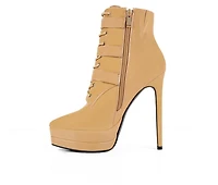 Women's London Rag Gangup Platform Stiletto Booties
