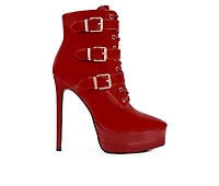 Women's London Rag Gangup Platform Stiletto Booties