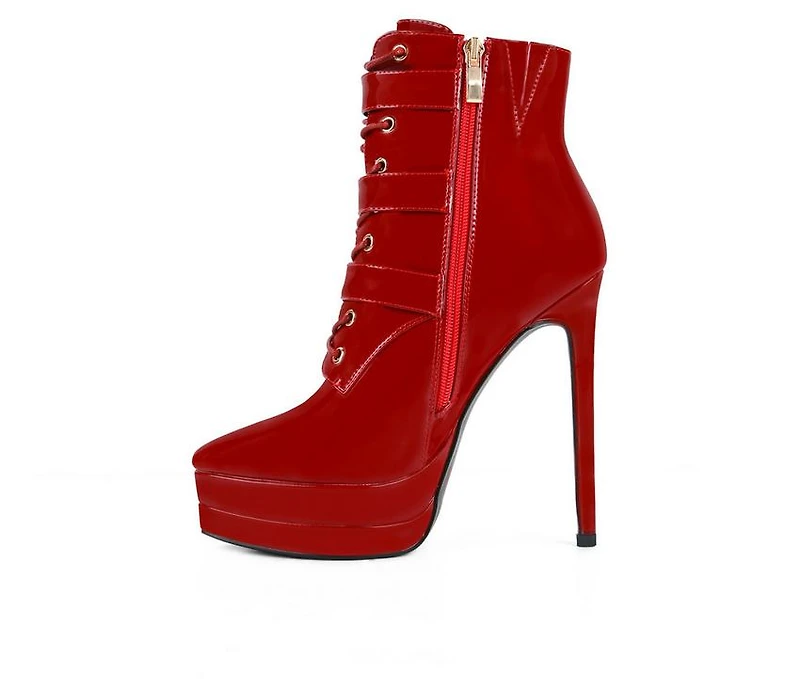 Women's London Rag Gangup Platform Stiletto Booties