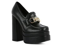Women's London Rag Bratz Block Heel Platform Loafers