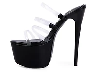 Women's London Rag Up Platform Stiletto Sandals