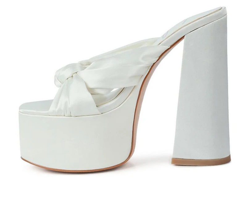 Women's London Rag Strobing Chunky Platform Heeled Sandals