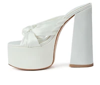 Women's London Rag Strobing Chunky Platform Heeled Sandals