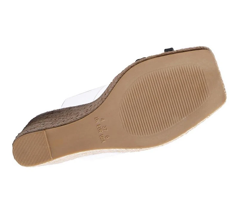 Women's London Rag Clear Path Espadrille Wedge Sandals
