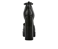 Women's London Rag Temp Platform Pumps