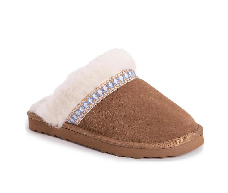 MUK LUKS Women's Dawn Suede Scuff Slippers