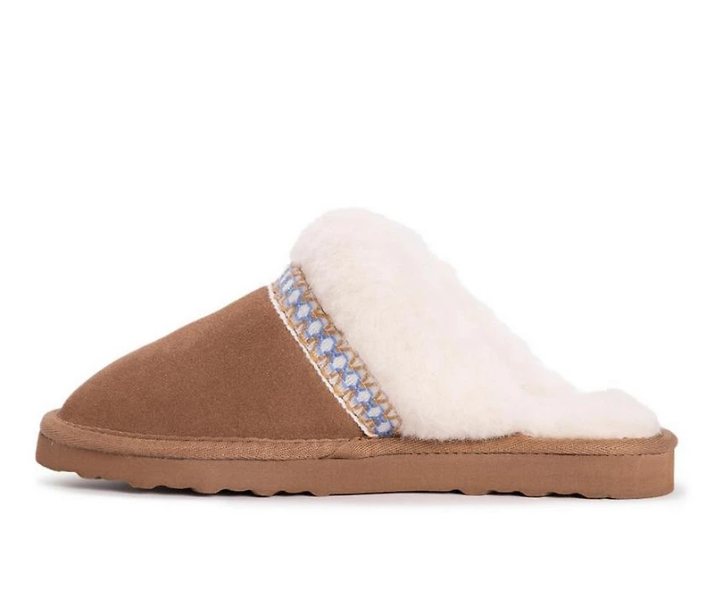 MUK LUKS Women's Dawn Suede Scuff Slippers