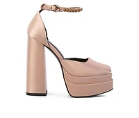 Women's Rag & Co Martin Block Heel Platform Pumps