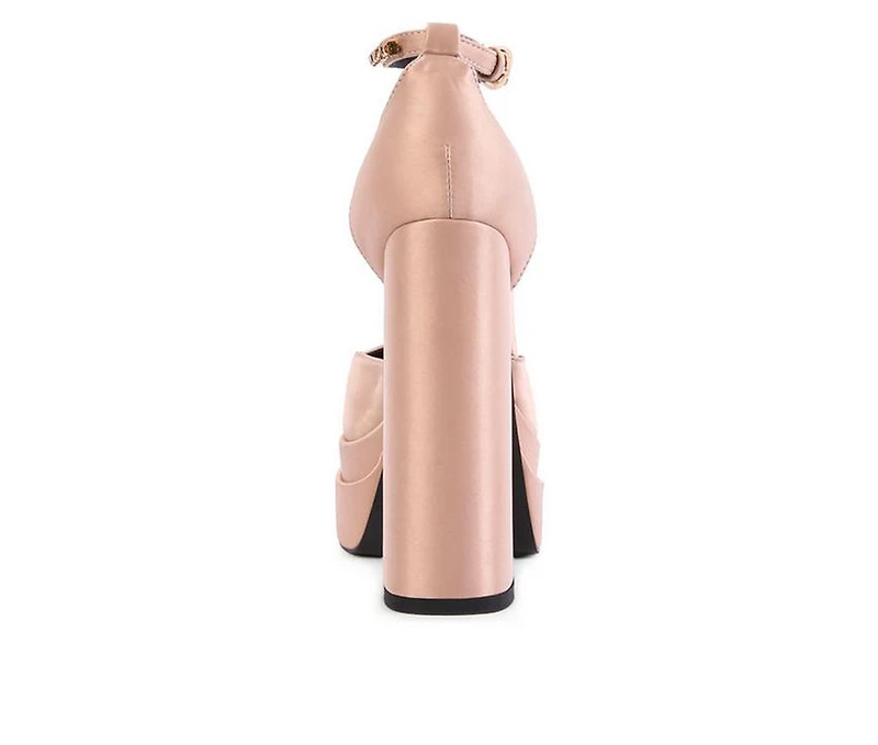 Women's Rag & Co Martin Block Heel Platform Pumps